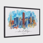 Video preview of custom watercolor portraits of meaningful places made from your photo
