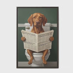 Video preview of funny reading-the-paper pet portraits made from your photo