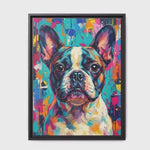 Video preview of bold, colorful abstract pet portraits made from your photo